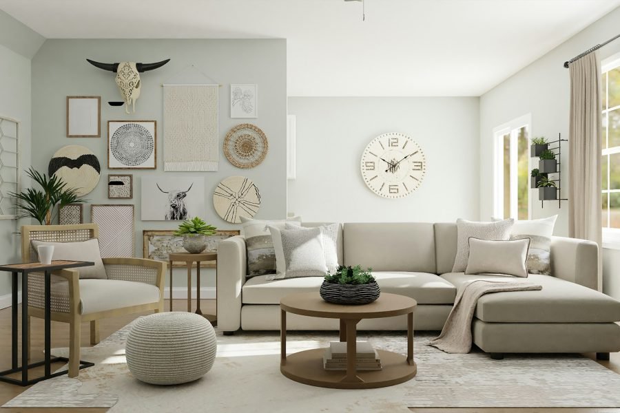 Marble & Oak Living Room